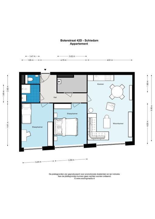 Boterstraat 42 D, Schiedam plattegrond-6