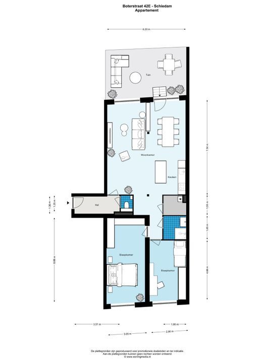 Boterstraat 42 E, Schiedam plattegrond-7