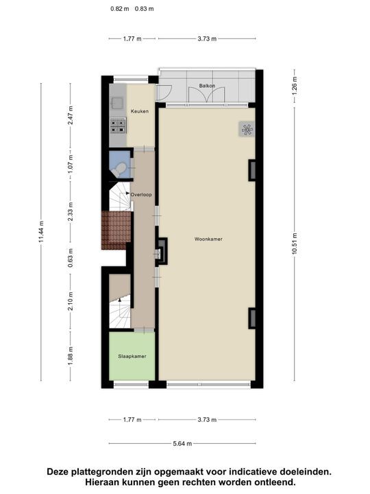 Dordtselaan 176 A, Rotterdam plattegrond-20