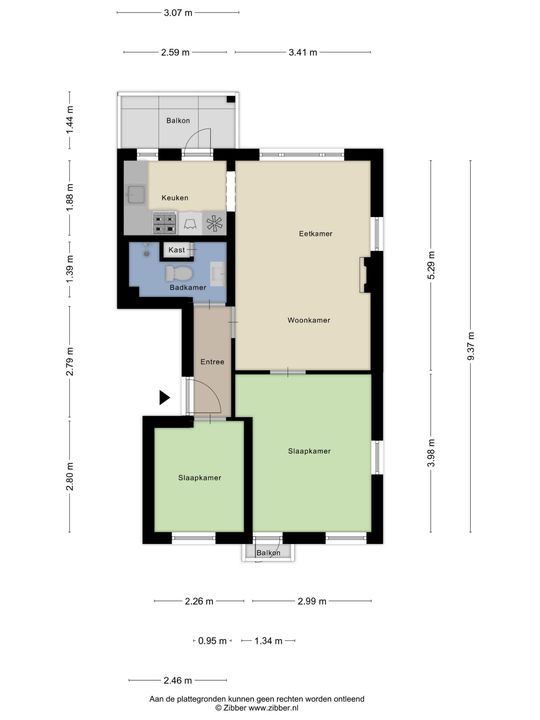 Johan de Meesterstraat 25 C, Rotterdam plattegrond-13