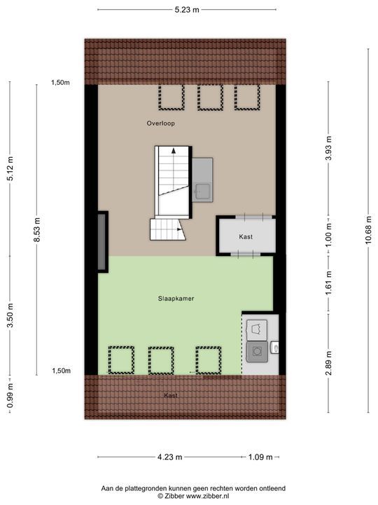 Jonker Fransstraat 115 D, Rotterdam plattegrond-32
