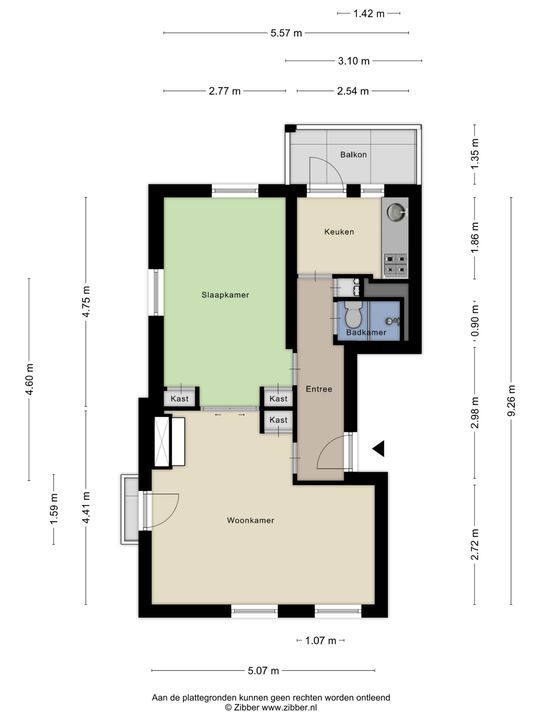 Bernardus Gewinstraat 35 C, Rotterdam plattegrond-19