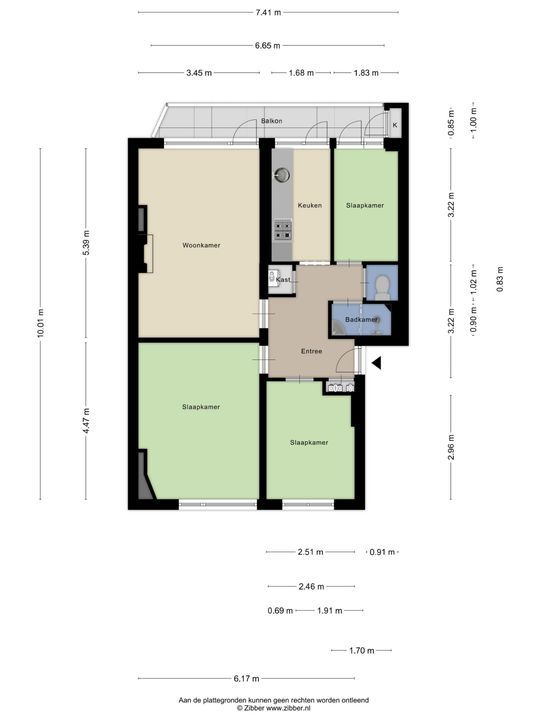 Vredenoordlaan 58 C, Rotterdam plattegrond-19