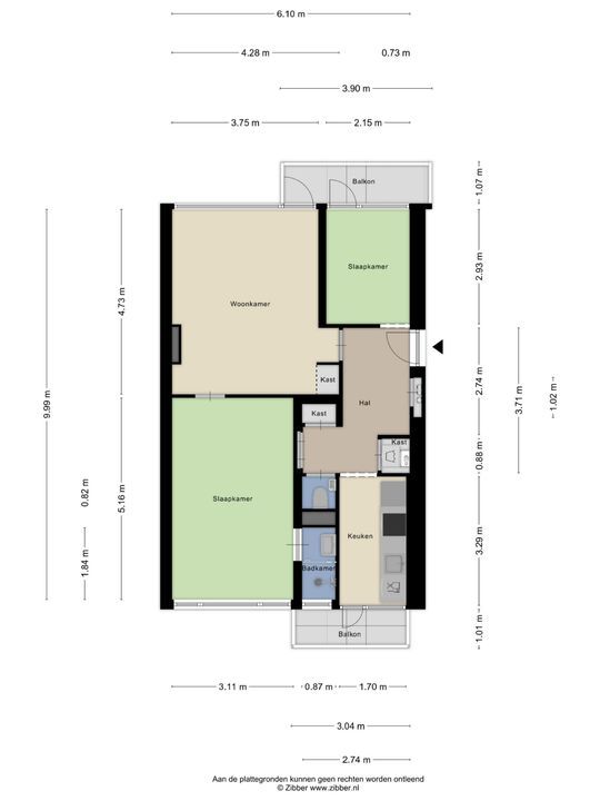 Admiraal de Ruyterweg 14 C, Rotterdam plattegrond-21