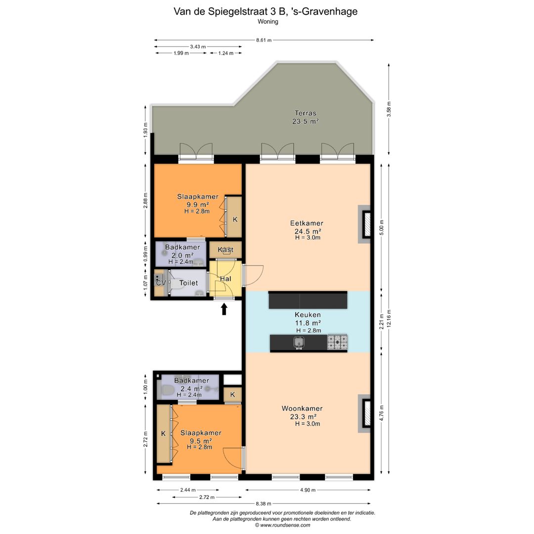 Van de Spiegelstraat 3 B, Den Haag foto-35 blur