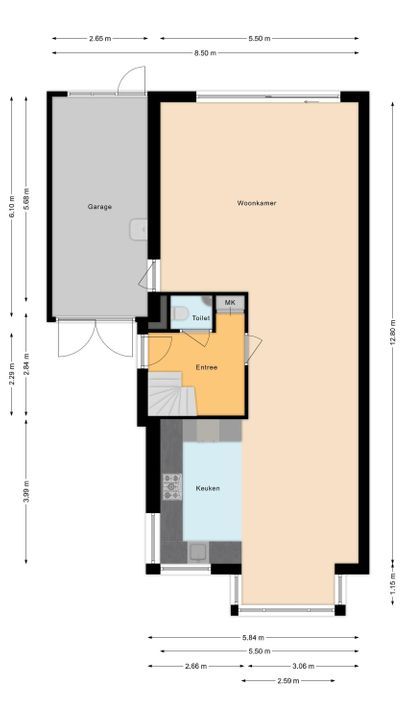 Schoener 20, Meppel plattegrond-40