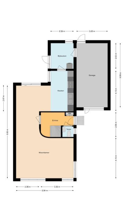 Dorpsstraat 30 a, Koekange plattegrond-29
