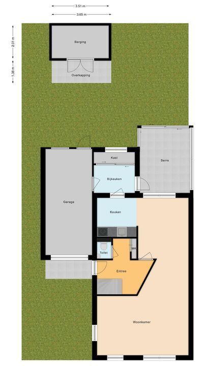 De Esdoorn 4, Koekange plattegrond-35