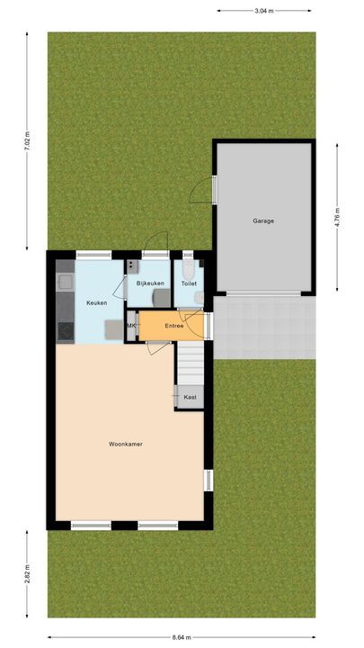 Merelstraat 5 A, Nijeveen plattegrond-28