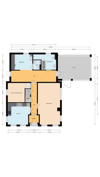 Schoonveldeweg 10, Koekange plattegrond-53
