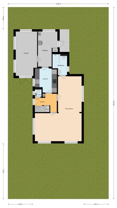 Dennenlaan 38, Havelte plattegrond-27