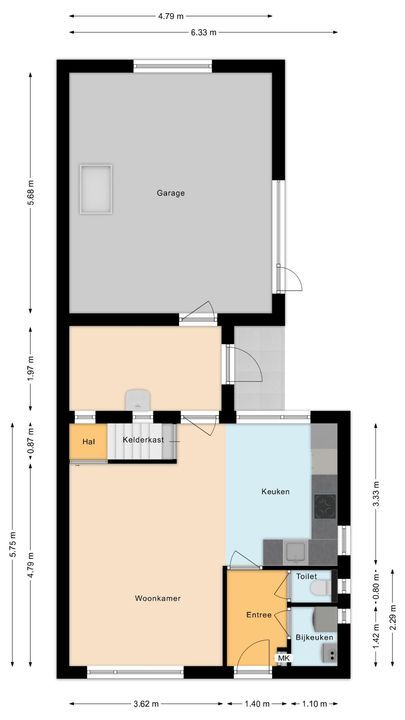 Buddingerstraat 38, Ruinerwold plattegrond-35
