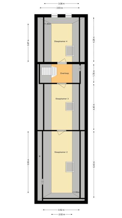 Ruinerweg 39, Koekange plattegrond-76
