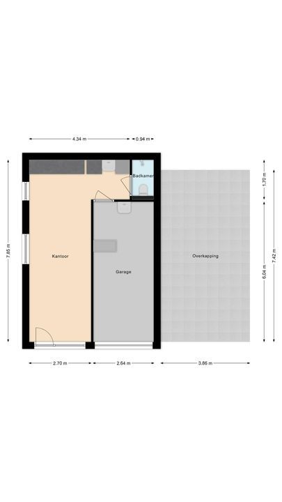Ruinerweg 39, Koekange plattegrond-76