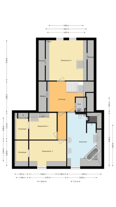 Noordwijkerweg 4, Koekange plattegrond-58