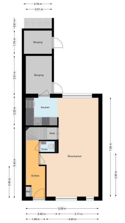 De Bloemen 25, Meppel plattegrond-34