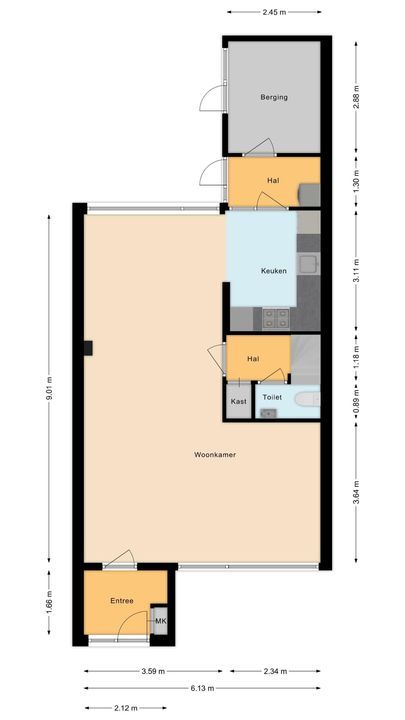 Jan Vermeerstraat 35, Meppel plattegrond-35
