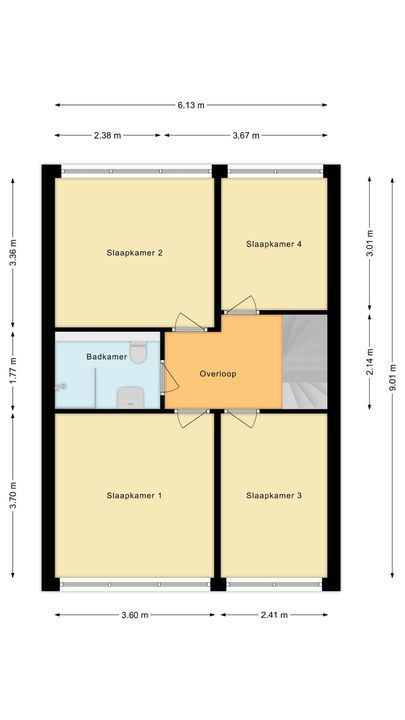 Jan Vermeerstraat 35, Meppel plattegrond-35