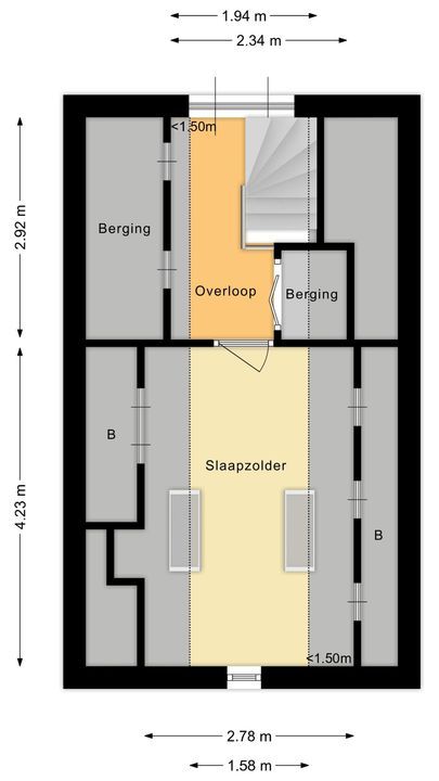 Postweg 43 c, De Wijk plattegrond-57