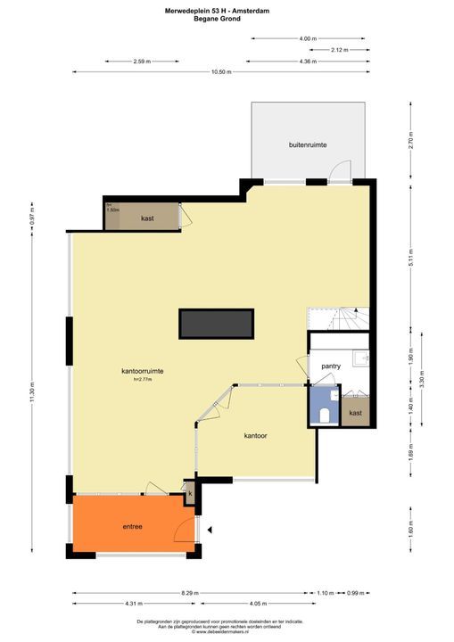 Merwedeplein 53 H, Amsterdam plattegrond-16