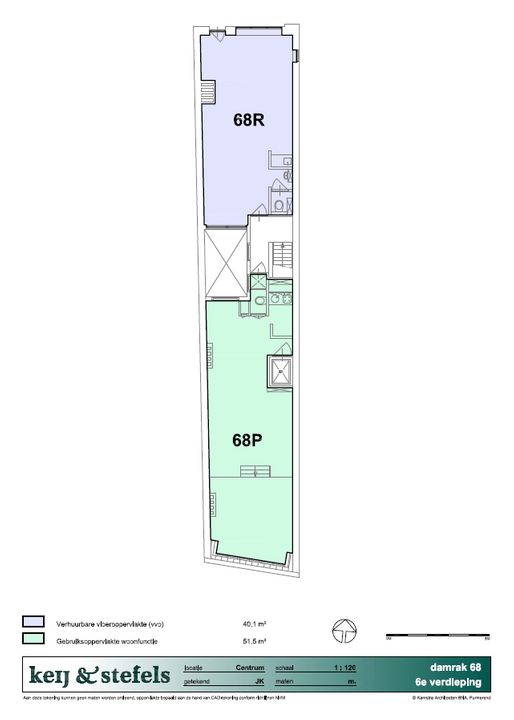 Damrak 68 6a, Amsterdam plattegrond-4