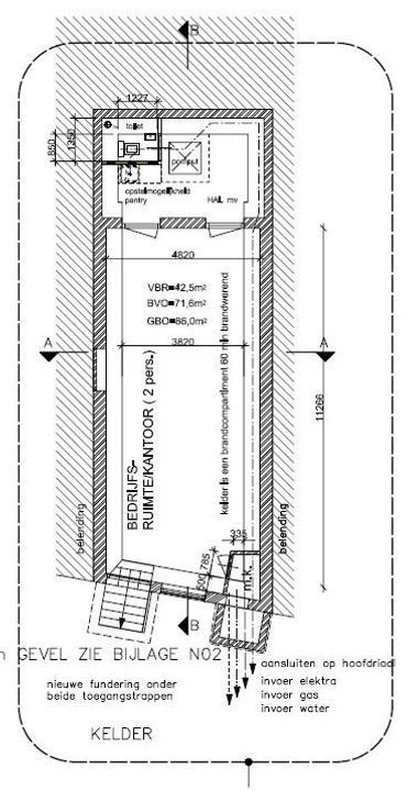 Nieuwezijds Voorburgwal 42 sous, Amsterdam plattegrond-2