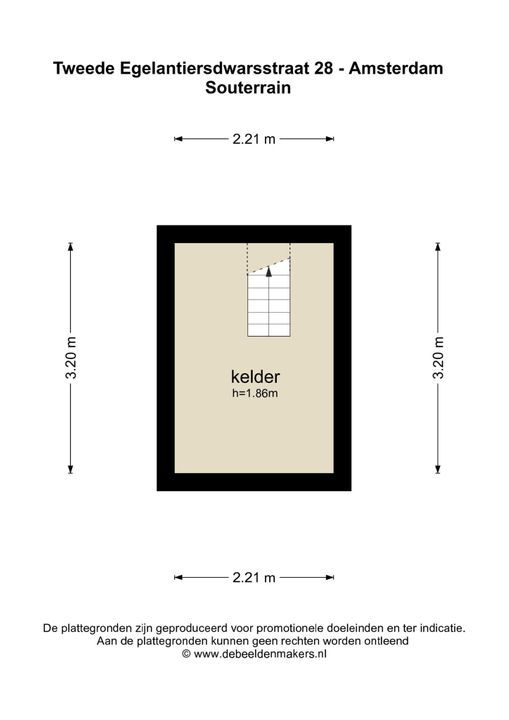 Tweede Egelantiersdwarsstraat 28, Amsterdam plattegrond-20