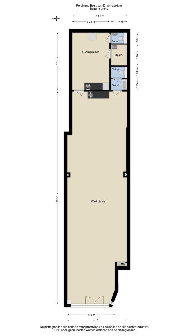 Ferdinand Bolstraat 50 H, Amsterdam foto-18 blur