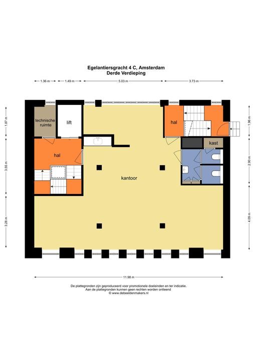 Prinsengracht 108 B, Amsterdam plattegrond-17