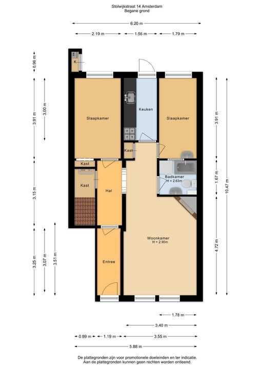 Stolwijkstraat 14 H, Amsterdam plattegrond-88