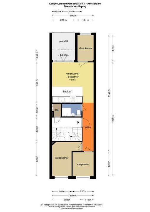 Lange Leidsedwarsstraat 51 2, Amsterdam plattegrond-19