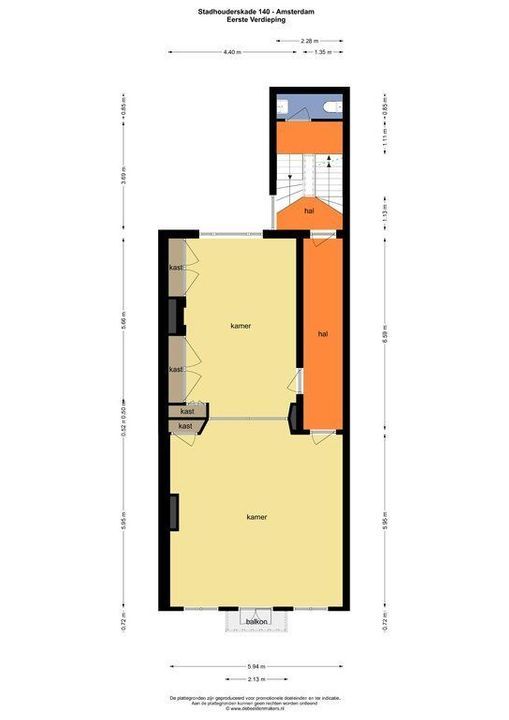 Stadhouderskade 140 -141, Amsterdam plattegrond-3