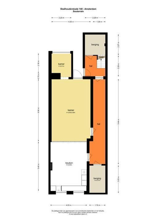 Stadhouderskade 140 -141, Amsterdam plattegrond-3