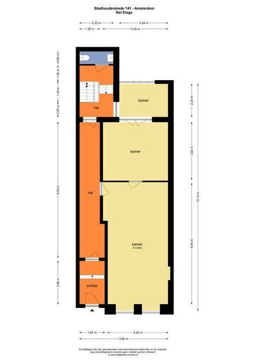 Stadhouderskade 140 -141, Amsterdam plattegrond-3