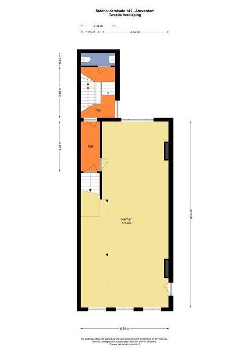 Stadhouderskade 140 -141, Amsterdam plattegrond-3