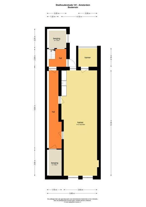 Stadhouderskade 140 -141, Amsterdam plattegrond-3