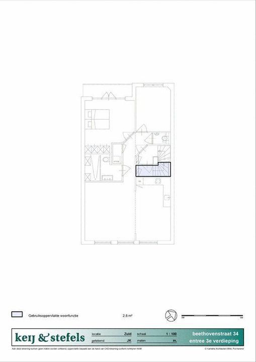 Beethovenstraat 34 -III, Amsterdam plattegrond-13