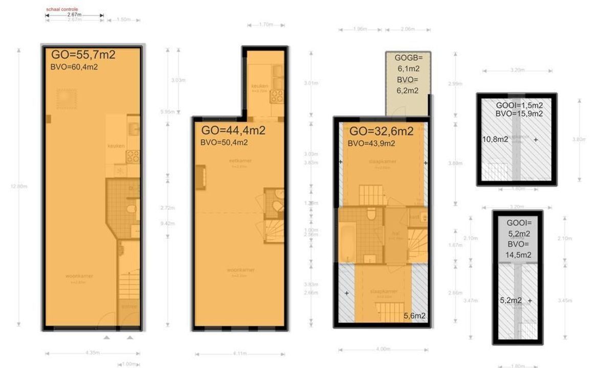 Tweede Rozendwarsstraat 14 HS, Amsterdam plattegrond-39