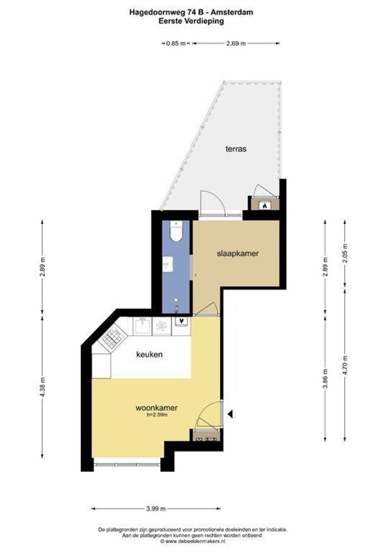 Hagedoornweg 74 B, Amsterdam foto-11 blur