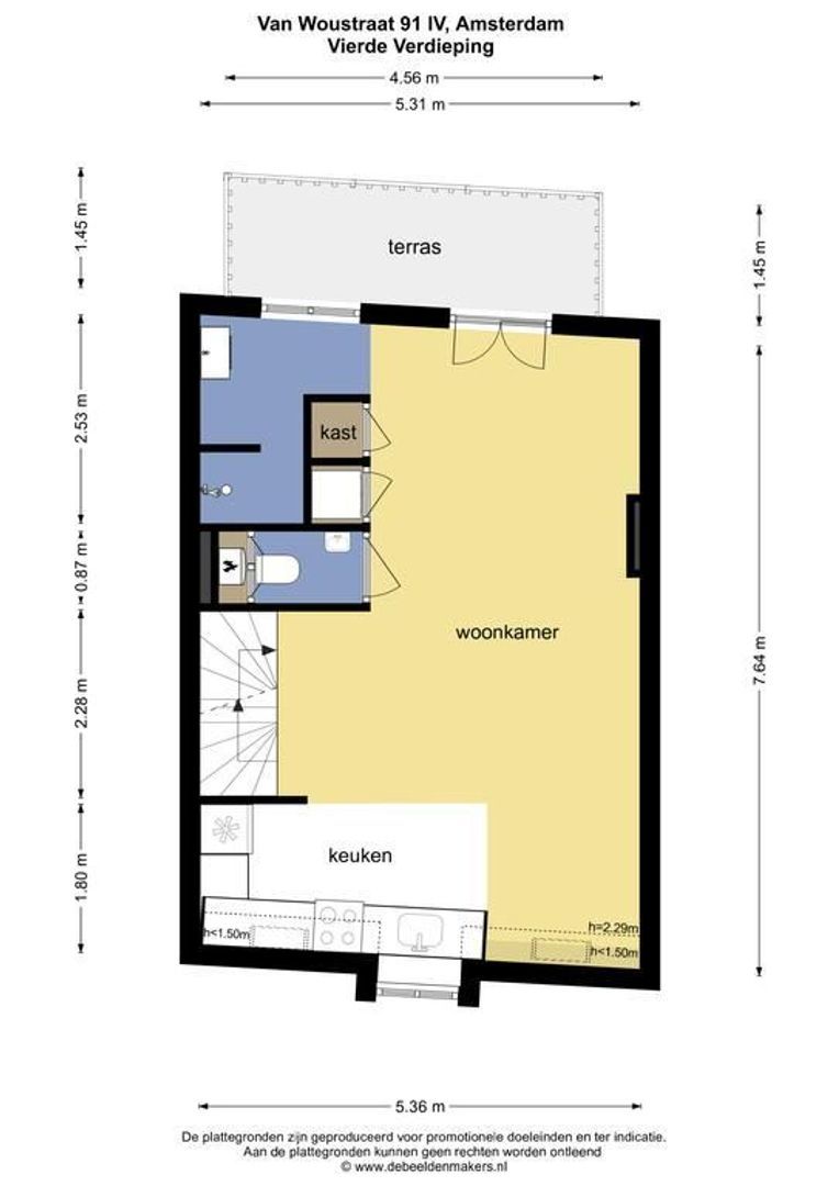 Van Woustraat 91 4, Amsterdam foto-26 blur