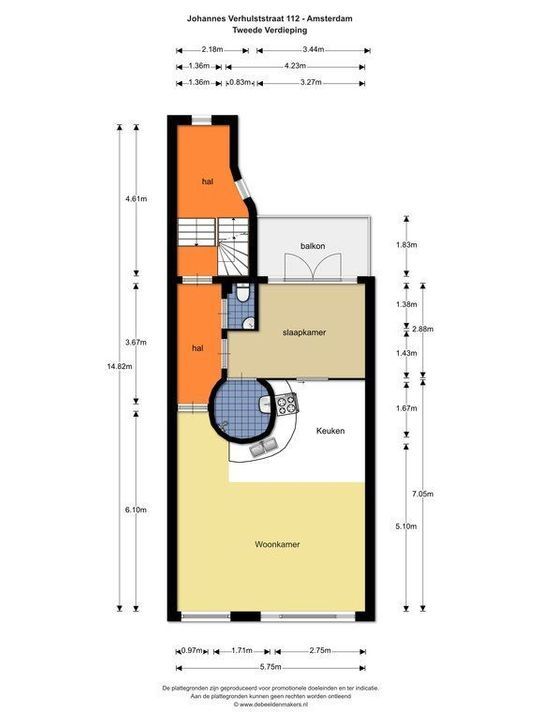 Johannes Verhulststraat 112, Amsterdam plattegrond-62