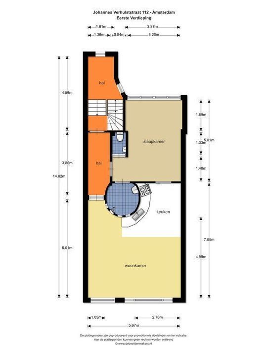 Johannes Verhulststraat 112, Amsterdam plattegrond-62