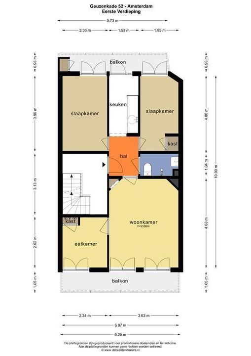 Geuzenkade 52 1, Amsterdam plattegrond-21