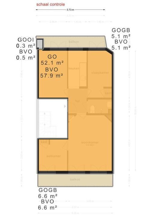 Geuzenkade 52 1, Amsterdam plattegrond-21