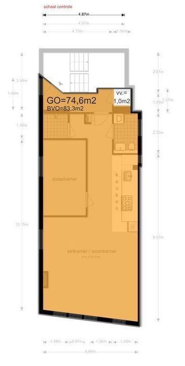 Kloveniersburgwal 42 III, Amsterdam plattegrond-22