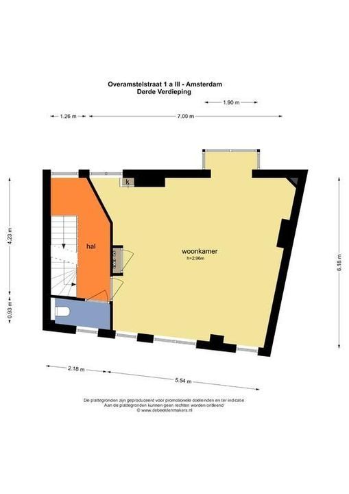 Overamstelstraat 1 -A3, Amsterdam plattegrond-37