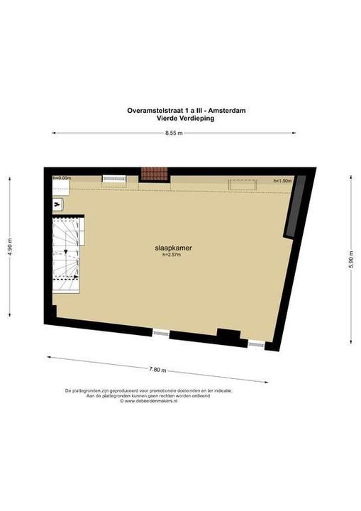 Overamstelstraat 1 -A3, Amsterdam plattegrond-37