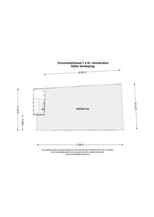 Overamstelstraat 1 -A3, Amsterdam plattegrond-37