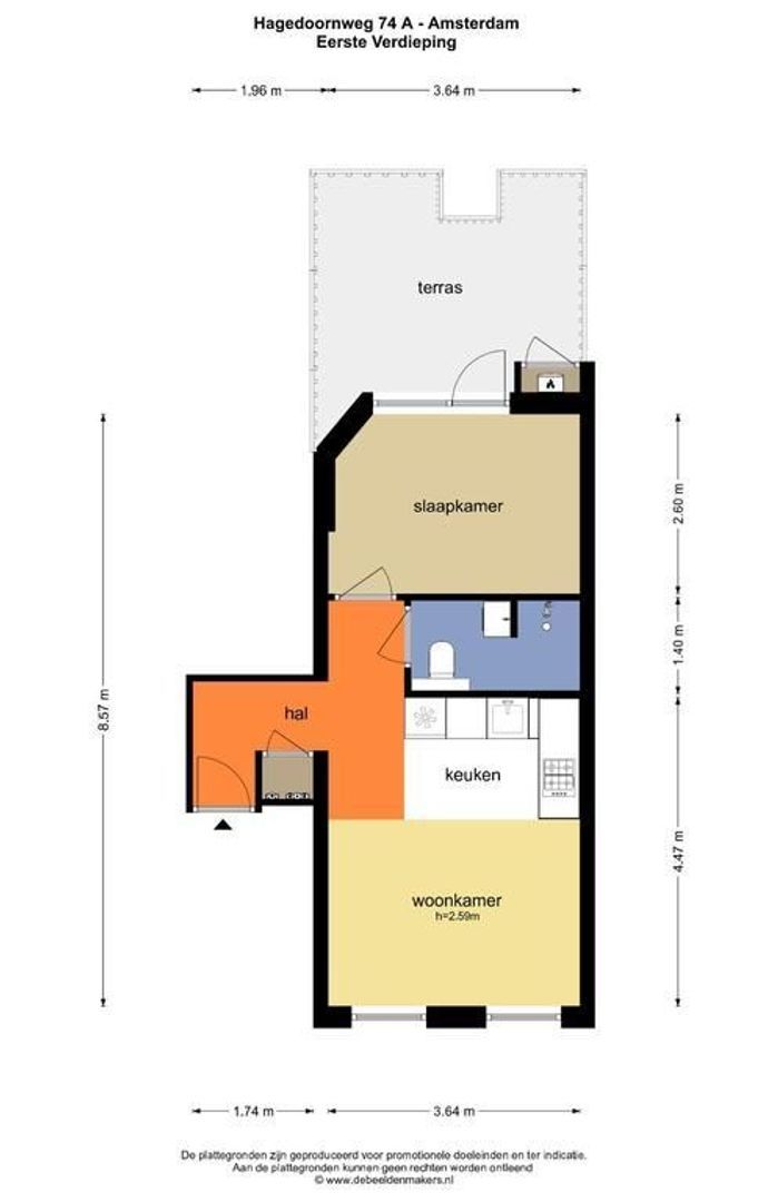 Hagedoornweg 74 A, Amsterdam foto-11 blur