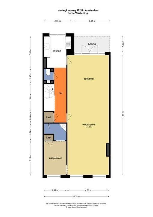 Koninginneweg 192 HS, Amsterdam plattegrond-54